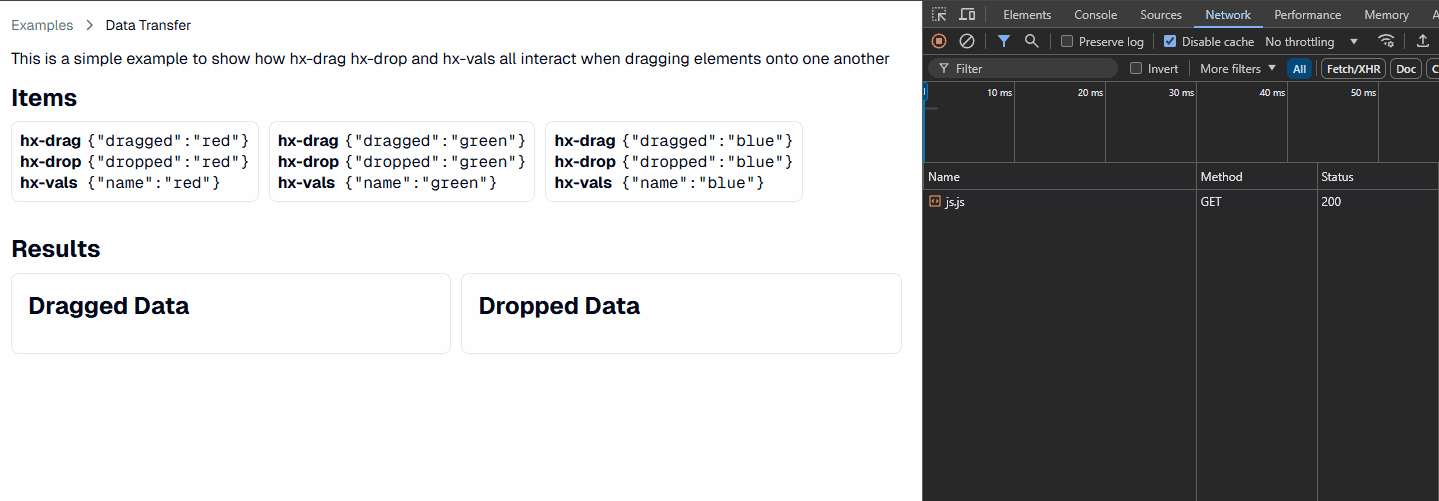 data-transfer example
